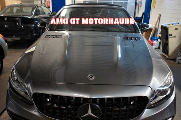 ⭐Motorhaube Mercedes W205 C63 2014-2020 GT C63 Optik Aluminium⭐