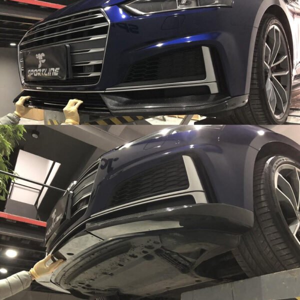 Echt Carbon Frontlippe Spoilerlippe Frontspoiler Passt für Audi S5 A5 B9 Sline mit TÜV